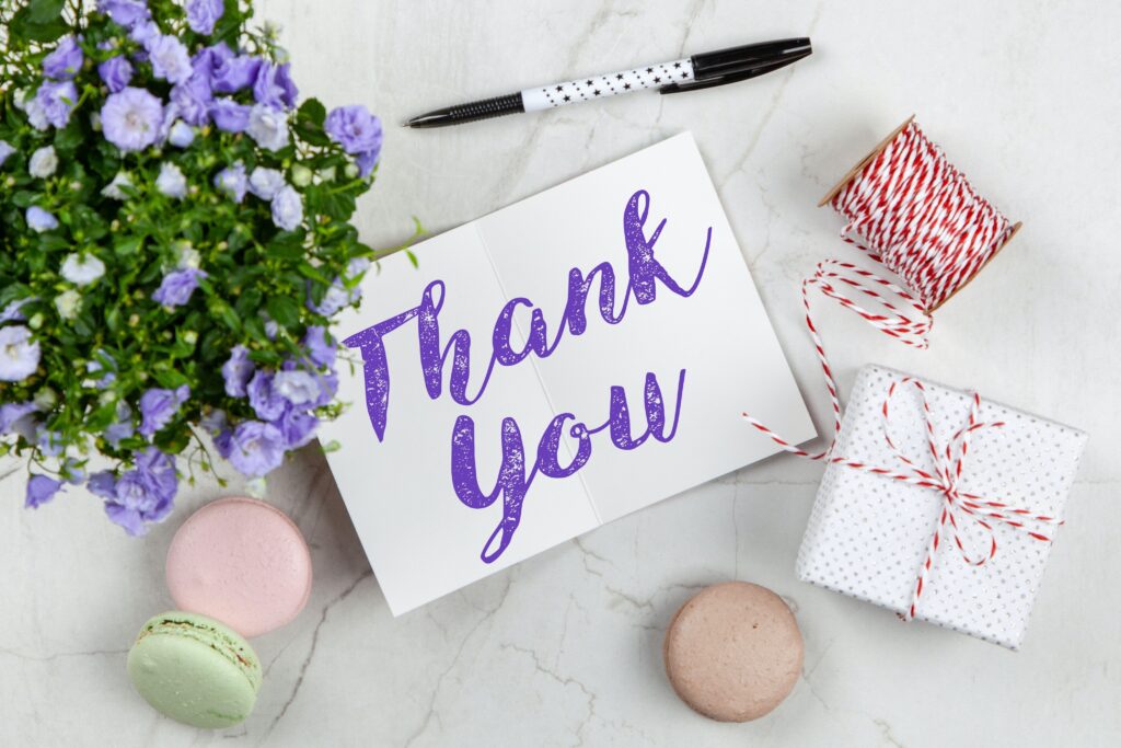 Types Of Thank You Notes